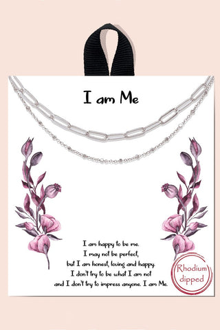 I am Me Necklace