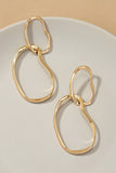 Organic Hoops in Gold
