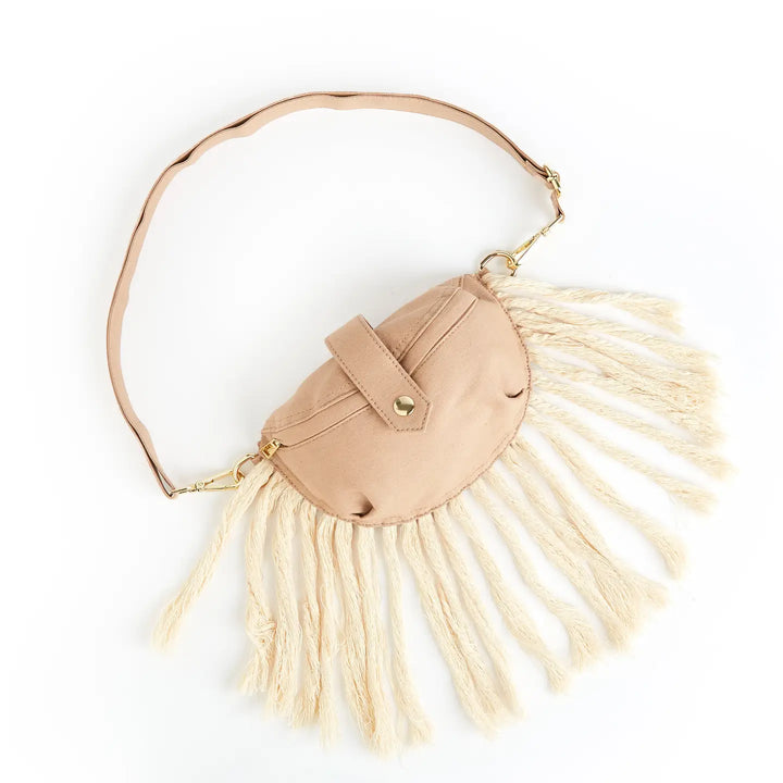 Cotton and Linen Fringe Fanny Bum Bag