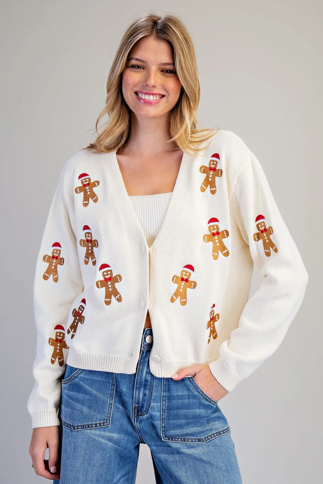 Gingerbread Cardigan in Vanilla
