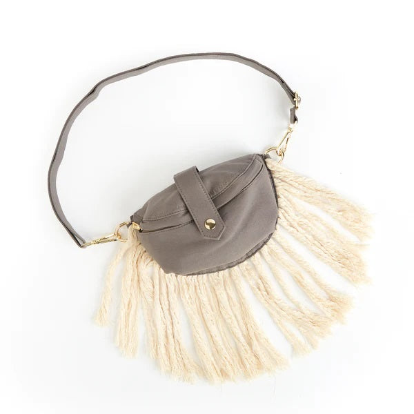 Cotton and Linen Fringe Fanny Bum Bag