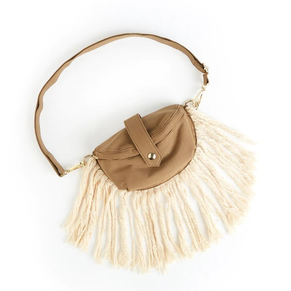 Cotton and Linen Fringe Fanny Bum Bag