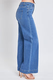 Medium Blue Wide Leg Jeans by YMI