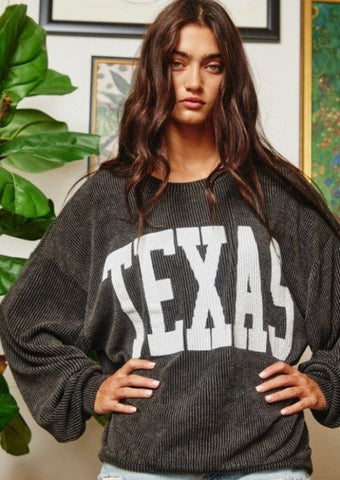 Texas Sweatshirt in Black