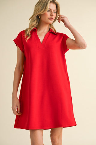 Red Knit Dress