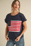 Navy Flag Tee