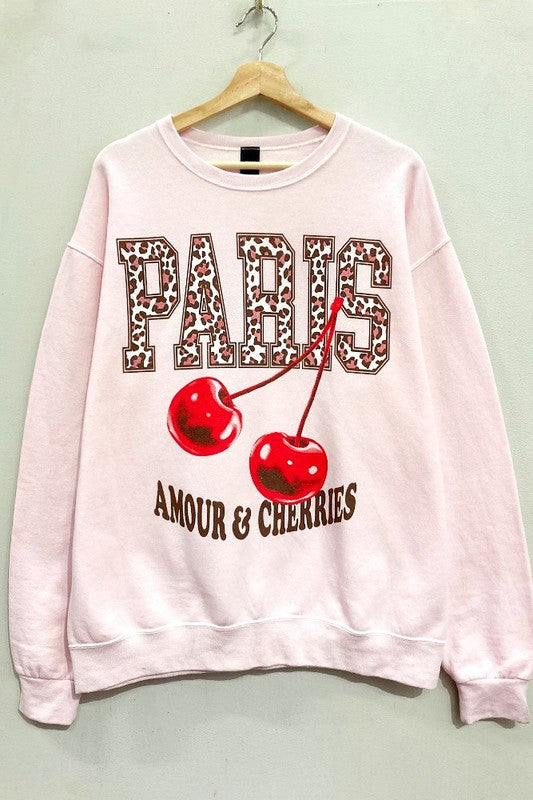 Paris, Amour &amp; Cherries Sweatshirt