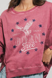 Americana Born Free in Rose Violet