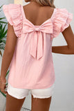 Bow and Knot Top in Pastel Pink