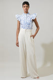 Eve Floral Dacey Button Up Top
