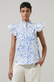 Eve Floral Dacey Button Up Top