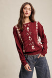 Vintage Sweater in Burgundy