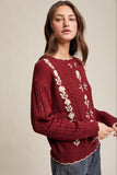 Vintage Sweater in Burgundy
