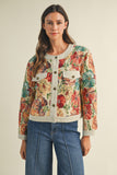 Jacquard Jacket in Stone