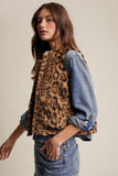 Faux Leopard Vest