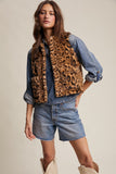 Faux Leopard Vest