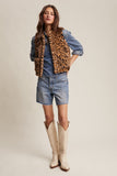 Faux Leopard Vest