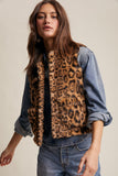 Faux Leopard Vest