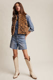Faux Leopard Vest