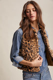 Faux Leopard Vest