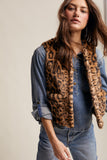 Faux Leopard Vest