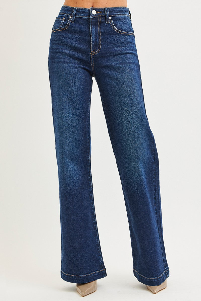 High Rise Wide Leg Jeans