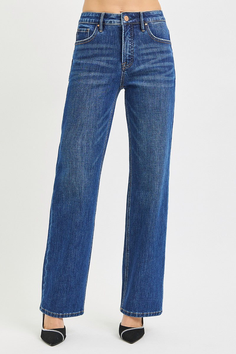 Blue jeans on a white background