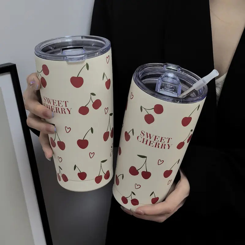Sweet Cherry Cup Heart Drinkware