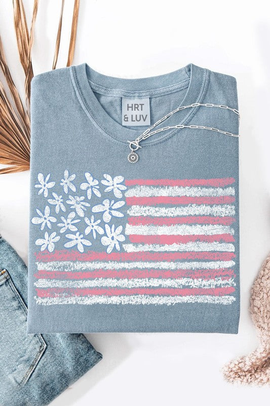 Freedom Blooms in Vintage Blue Americana