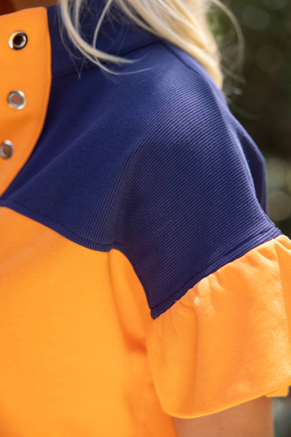 French Terry Top in Orange