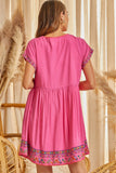 Nikki Dress in Hot Pink