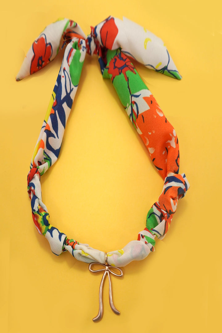 Scarf Necklace Heart Wrap