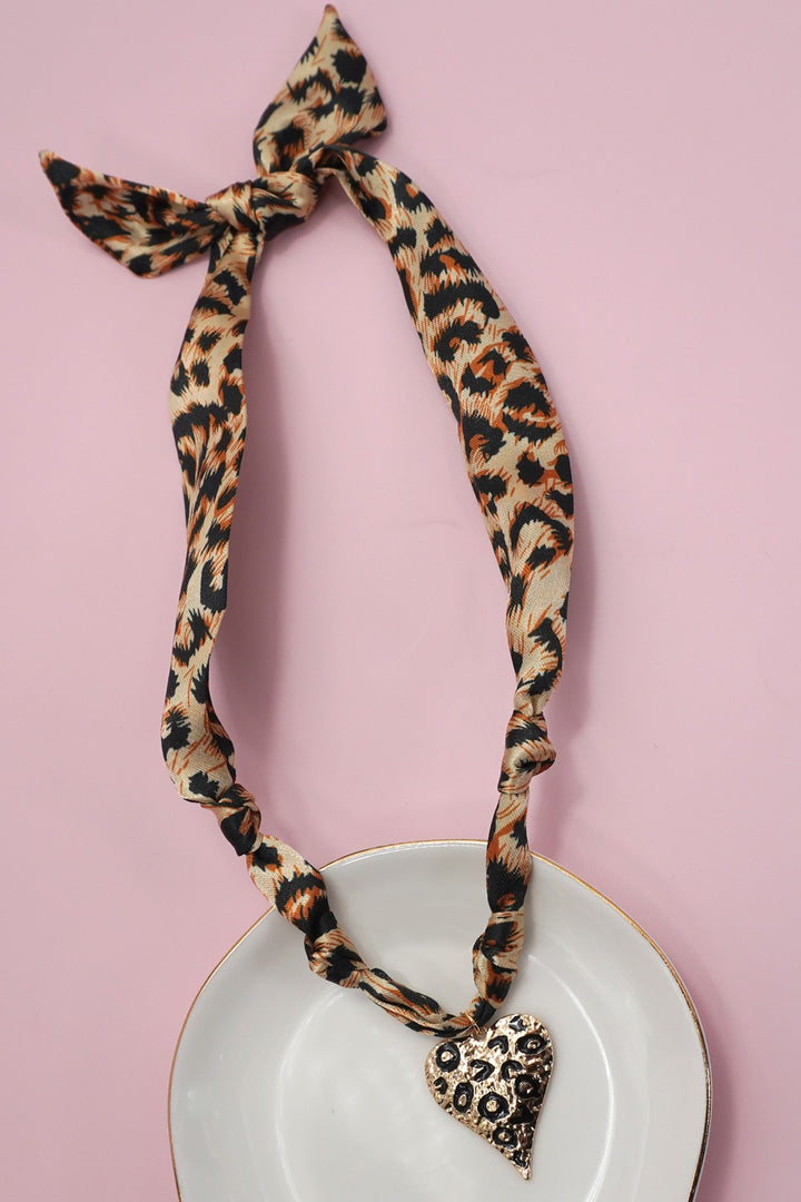 Scarf Necklace Heart Wrap