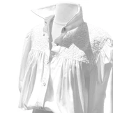 Double White Cowgirl Top Denim Western Oversized