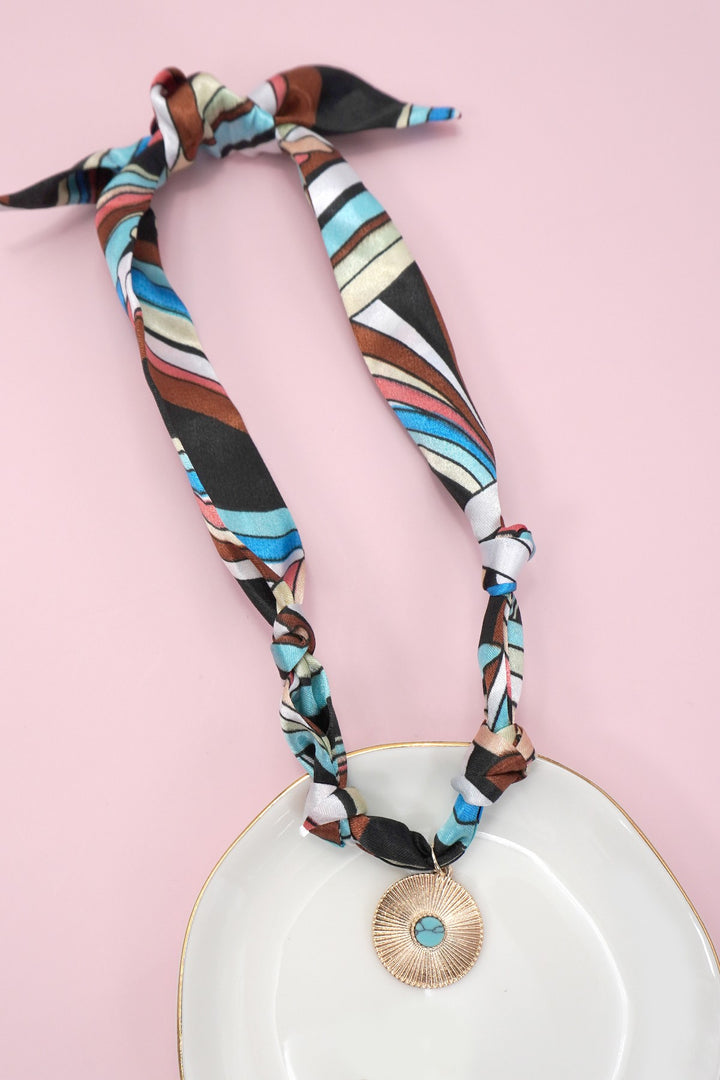 Scarf Necklace Heart Wrap