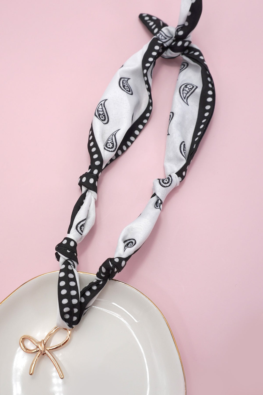 Scarf Necklace Heart Wrap