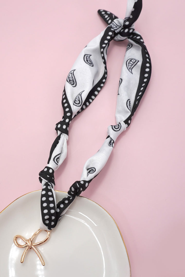 Scarf Necklace Heart Wrap