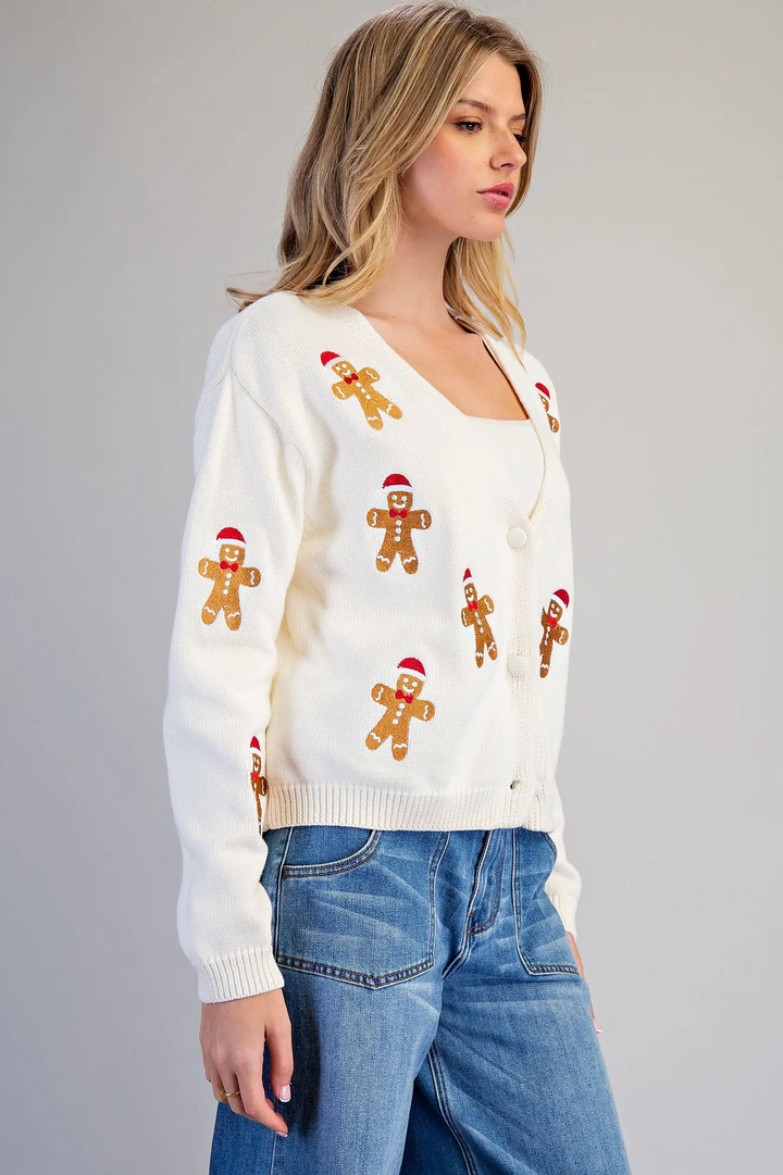 Gingerbread Cardigan in Vanilla