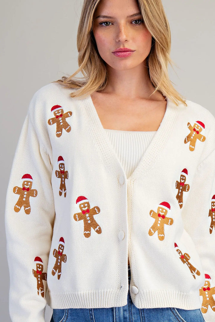 Gingerbread Cardigan in Vanilla
