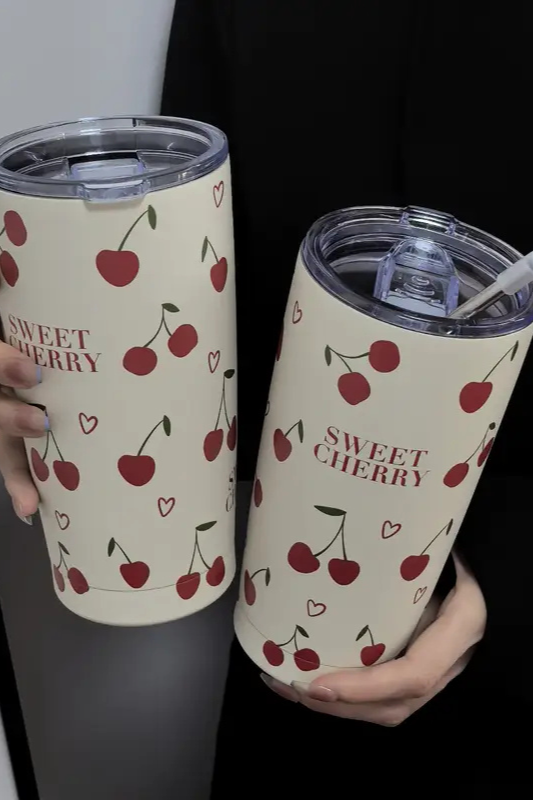 Sweet Cherry Cup Heart Drinkware