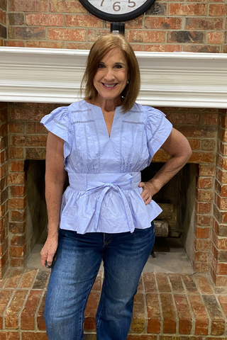 Chambray and Bows Top