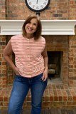 The Striped Vest in Red
