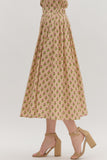 Floral and Ecru Skirt
