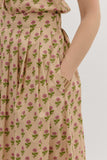 Floral and Ecru Skirt