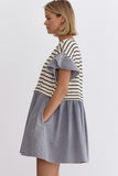 Stripes + Chambray Dress