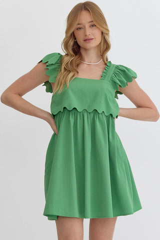 Spring and Ruffles in Green