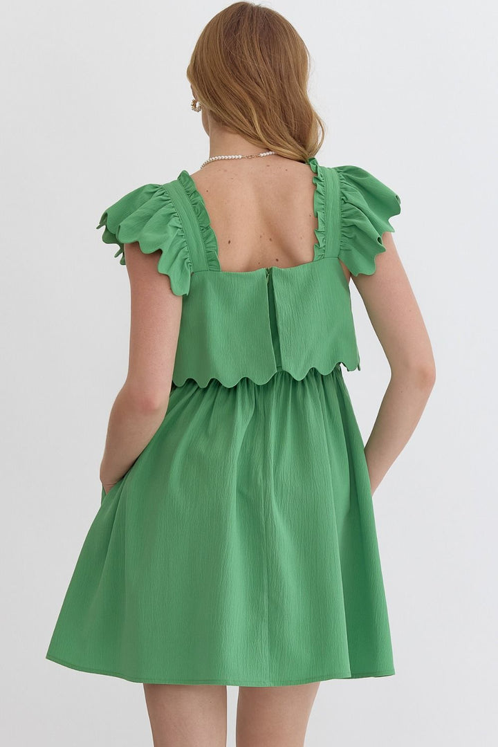 Spring and Ruffles in Green