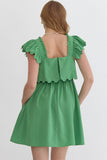 Spring and Ruffles in Green