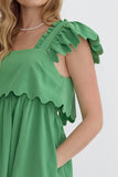 Spring and Ruffles in Green