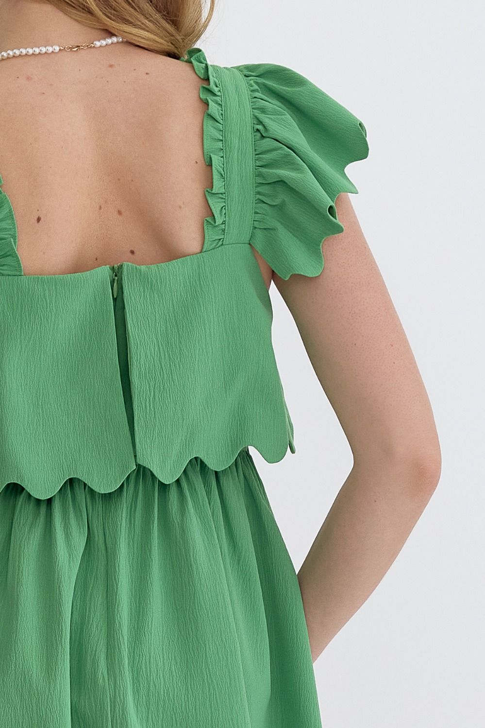 Spring and Ruffles in Green